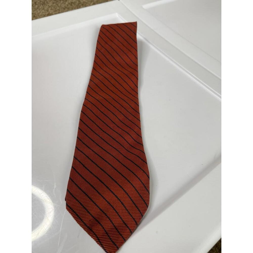 Brooks Brothers Pure Silk  Men’s Red With‎ Black Stripes